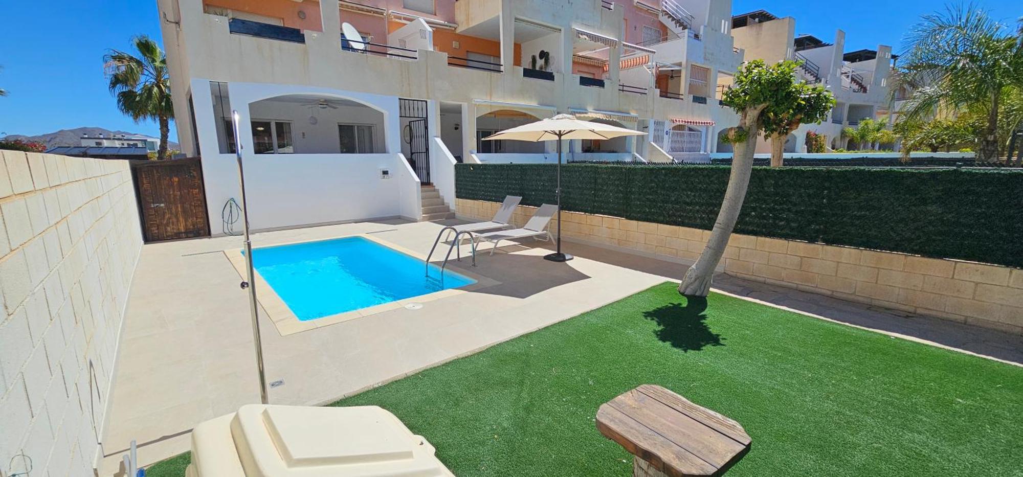 Homes Of Spain, Apartamentos Paraiso Vera Playa, Fatu Hiva, Bajo A Con Piscina Privada En Jardin Privado, Primera Linea De Playa, Wifi エクステリア 写真
